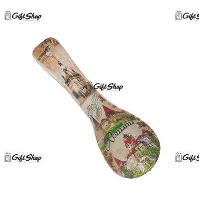 Suport lingura din ceramica, castele, romania –